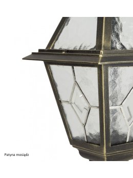 Lampa ogrodowa w angielskim stylu słupek oświetleniowy WITRAŻ 160cm
