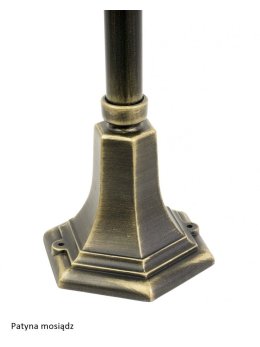 Lampa ogrodowa w angielskim stylu słupek oświetleniowy WITRAŻ 110cm
