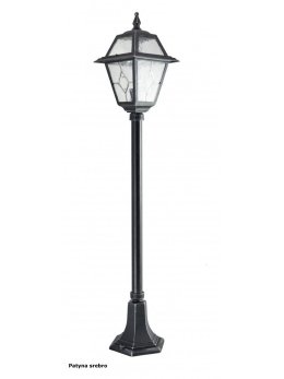 Lampa ogrodowa w angielskim stylu słupek oświetleniowy WITRAŻ 110cm