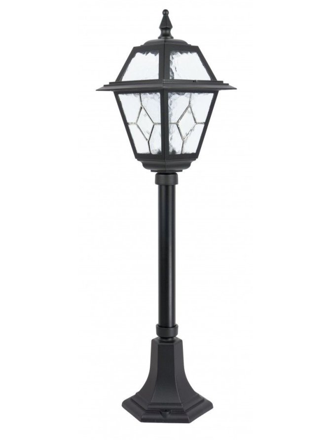 Lampa ogrodowa w angielskim stylu słupek oświetleniowy WITRAŻ 80cm