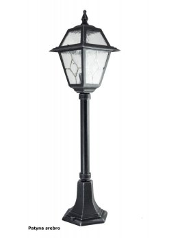Lampa ogrodowa w angielskim stylu słupek oświetleniowy WITRAŻ 80cm