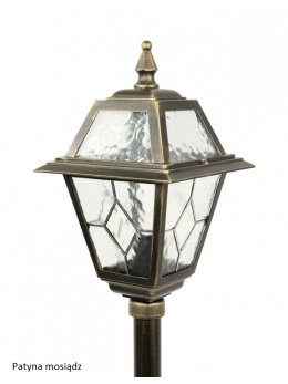 Lampa ogrodowa w angielskim stylu słupek oświetleniowy WITRAŻ 80cm