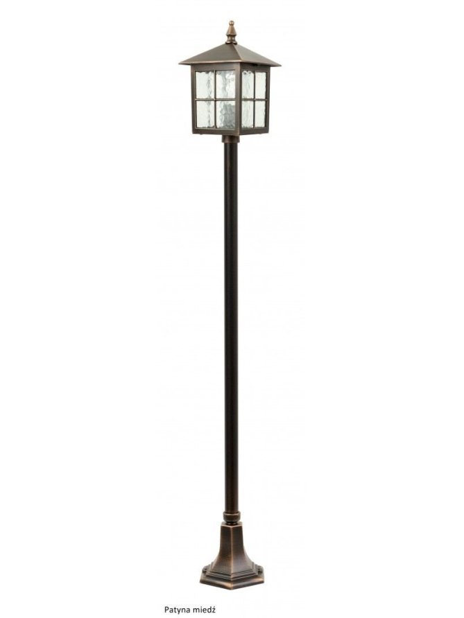 Oświetlenie ogrodowe lampa zewnętrzna słupek WENECJA 156cm latarnia