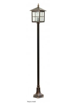Oświetlenie ogrodowe lampa zewnętrzna słupek WENECJA 156cm latarnia