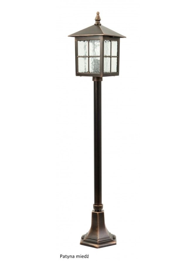 Oświetlenie ogrodowe lampa zewnętrzna słupek WENECJA 106cm latarnia