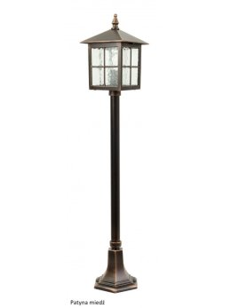 Oświetlenie ogrodowe lampa zewnętrzna słupek WENECJA 106cm latarnia