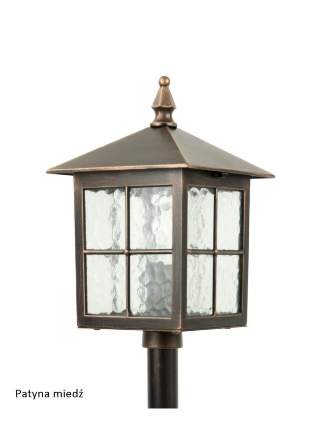 Oświetlenie ogrodowe lampa zewnętrzna słupek WENECJA 106cm latarnia