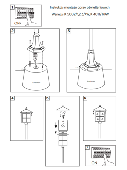 Oświetlenie ogrodowe lampa zewnętrzna słupek WENECJA 106cm latarnia