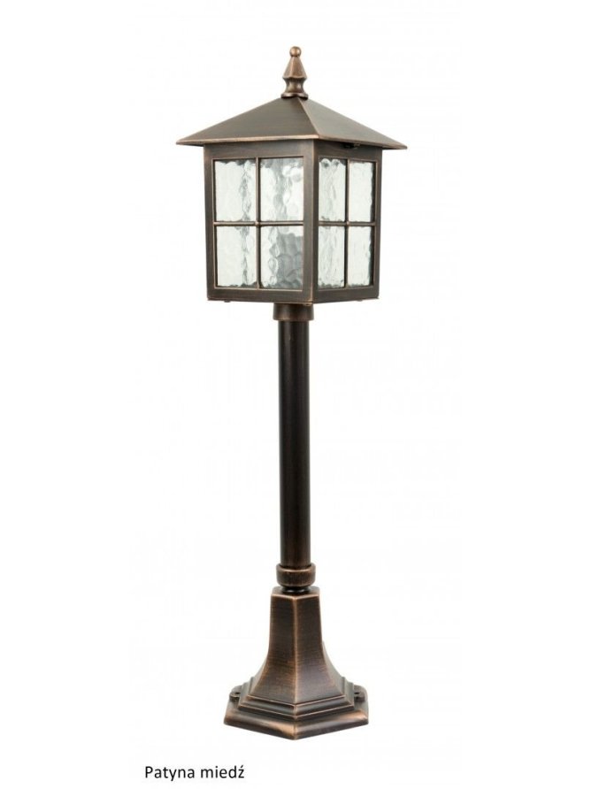 Oświetlenie ogrodowe lampa zewnętrzna słupek WENECJA 76cm latarnia