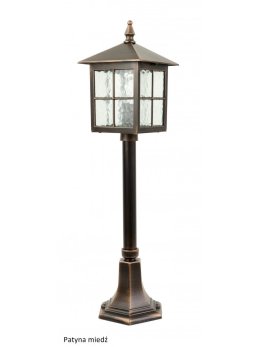 Oświetlenie ogrodowe lampa zewnętrzna słupek WENECJA 76cm latarnia