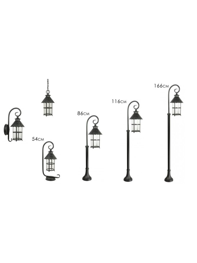 Lampa ogrodowa słupek TOLEDO 54cm lampa ogrodowa stojąca