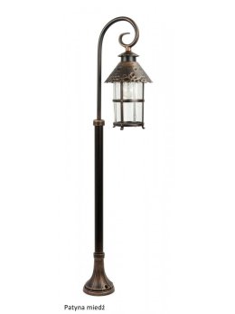 Lampa ogrodowa słupek TOLEDO 116cm lampa zewnętrzna stojąca klasyczna