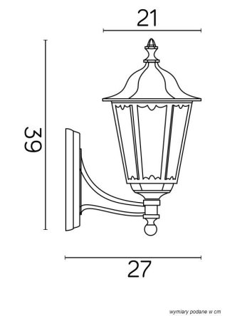 Lampa elewacyjna styl klasyczny kinkiet zewnętrzny - sklep LEDco.pl 2