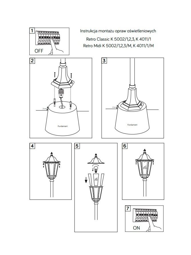 Słupek oświetleniowy 76cm lampa tarasowa stojąca - sklep LEDco.pl