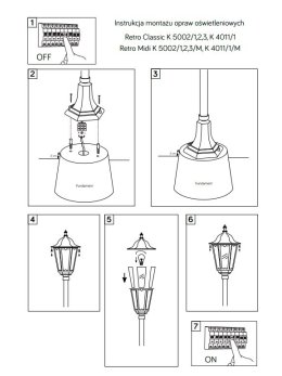 Słupek oświetleniowy 76cm lampa tarasowa stojąca - sklep LEDco.pl