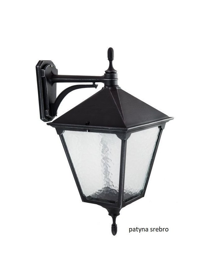 Kinkiet zewnętrzny Retro kwadrat K 3012/1/BD KW duża lampa elewacyjna