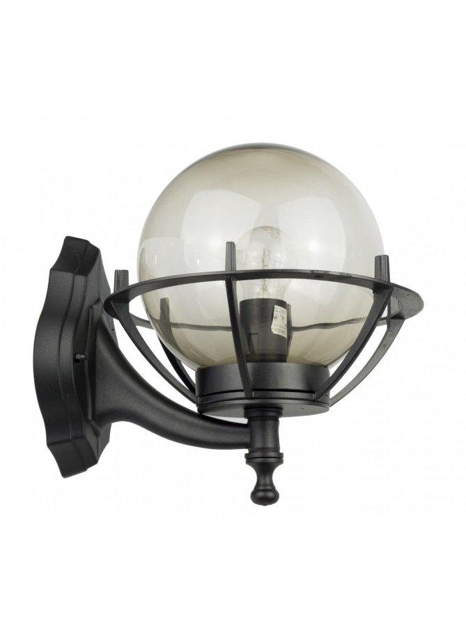 Kinkiet zewnętrzny Kula z koszykiem 200 lampa elewacyjna kula retro