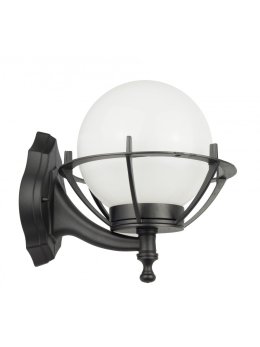 Kinkiet zewnętrzny Kula z koszykiem 200 lampa elewacyjna kula retro