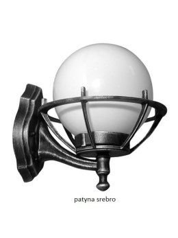 Kinkiet zewnętrzny Kula z koszykiem 200 lampa elewacyjna kula retro