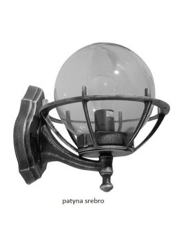 Kinkiet zewnętrzny Kula z koszykiem 200 lampa elewacyjna kula retro