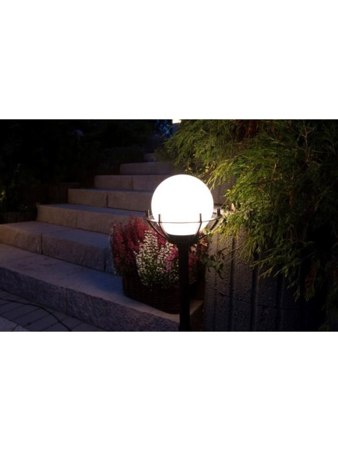 Lampy ogrodowe Kule z koszykiem 72cm klasyczny słupek ogrodowy