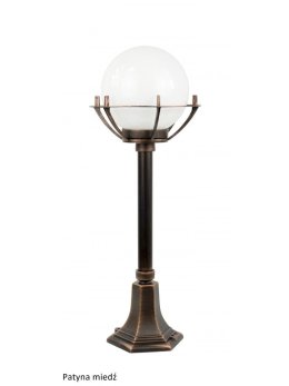 Lampy ogrodowe Kule z koszykiem 72cm klasyczny słupek ogrodowy