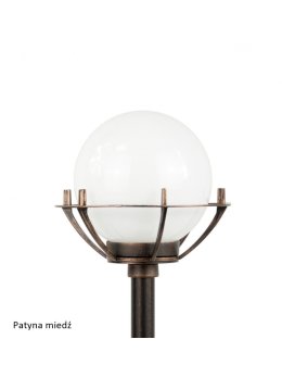 Lampy ogrodowe Kule z koszykiem 102cm klasyczny słupek ogrodowy