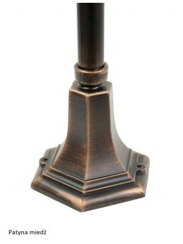 Lampy ogrodowe Kule z koszykiem 102cm klasyczny słupek ogrodowy