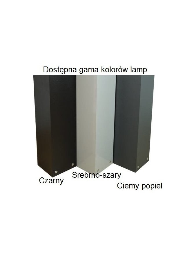 Lampa ogrodowa kwadratowa nowoczesna Modern 80cm IP44 Radex - LEDco.pl