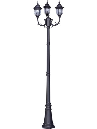 Wysoka zewnętrzna lampa stojąca K-7007A2/3N czarna z serii VASCO