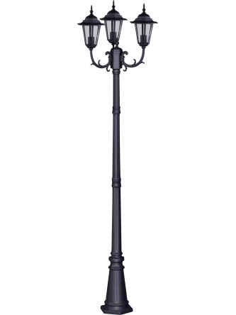 Wysoka zewnętrzna lampa stojąca K-7009A2/3 czarna z serii STANDARD