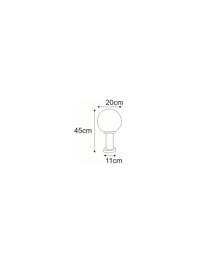 Niska zewnętrzna lampa stojąca K-LP270-450 z serii ANA