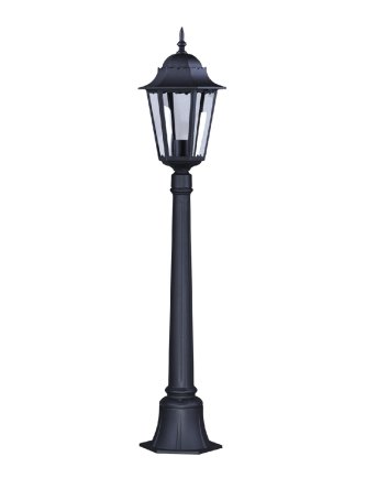 Niska zewnętrzna lampa stojąca K-6006A czarna z serii LOZANA