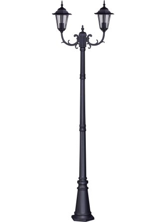Wysoka zewnętrzna lampa stojąca K-7064A2/2 czarna z serii STANDARD