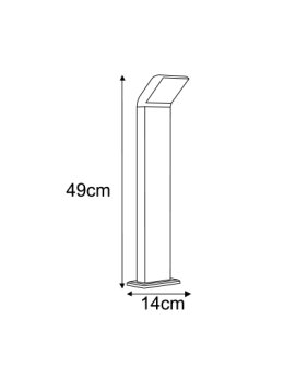 Lampa ogrodowa stojąca K-8147 z serii VIDAR