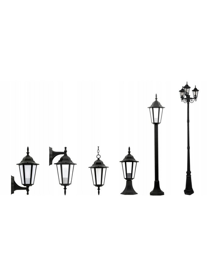 Lampa ogrodowa zamkowa retro czarna LIGURIA 202185 GoldLux LEDco.pl