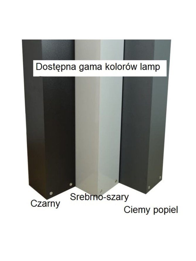 Lampa ogrodowa kwadratowa nowoczesna Modern 60cm IP44 Radex - LEDco.pl