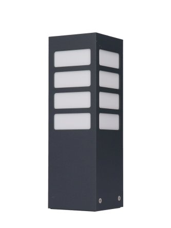 Lampa ogrodowa kwadrat industrialna z kratką ARKAD2 25cm - LEDco.pl