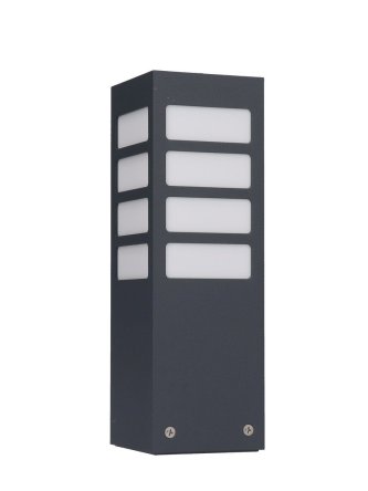 Lampa ogrodowa kwadrat industrialna z kratką ARKAD2 25cm - LEDco.pl 2