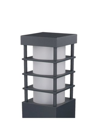 Słupek ogrodowy z kratką ONYX 75cm do oświetlenia ścieżki - LEDco.pl 2