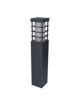 Lampa ogrodowa stojąca kwadratowa ONYX 55cm słupek z kratką - LEDco.pl