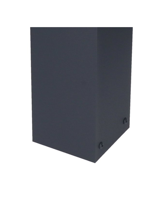Lampa ogrodowa stojąca kwadratowa ONYX 55cm słupek z kratką - LEDco.pl