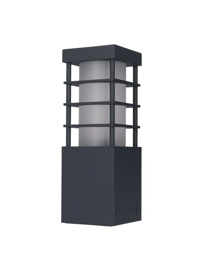 Lampa ogrodowa ONYX 30cm słup z kratką do oświetlenia ścieżki - LEDco.pl