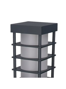 Lampa ogrodowa ONYX 30cm słup z kratką do oświetlenia ścieżki - LEDco.pl