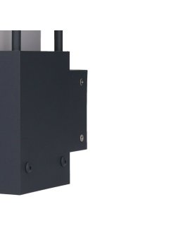 Kinkiet ogrodowy kwadratowy ONYX lampa ścienna z kratką - LEDco.pl
