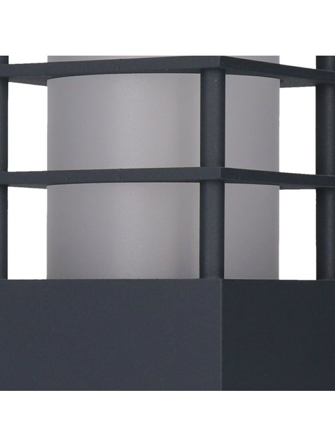 Kinkiet ogrodowy kwadratowy ONYX lampa ścienna z kratką - LEDco.pl