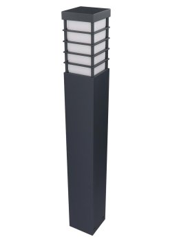 Lampa ogrodowa kwadratowa nowoczesna MERIVA 80cm słupek E27 - LEDco.pl