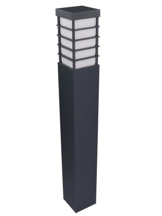 Lampa ogrodowa kwadratowa nowoczesna MERIVA 80cm słupek E27 - LEDco.pl 2