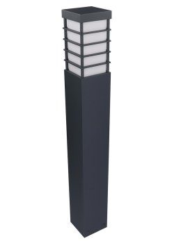 Lampa ogrodowa kwadratowa nowoczesna MERIVA 80cm słupek E27 - LEDco.pl