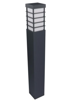 Lampa ogrodowa kwadratowa nowoczesna MERIVA 80cm słupek E27 - LEDco.pl